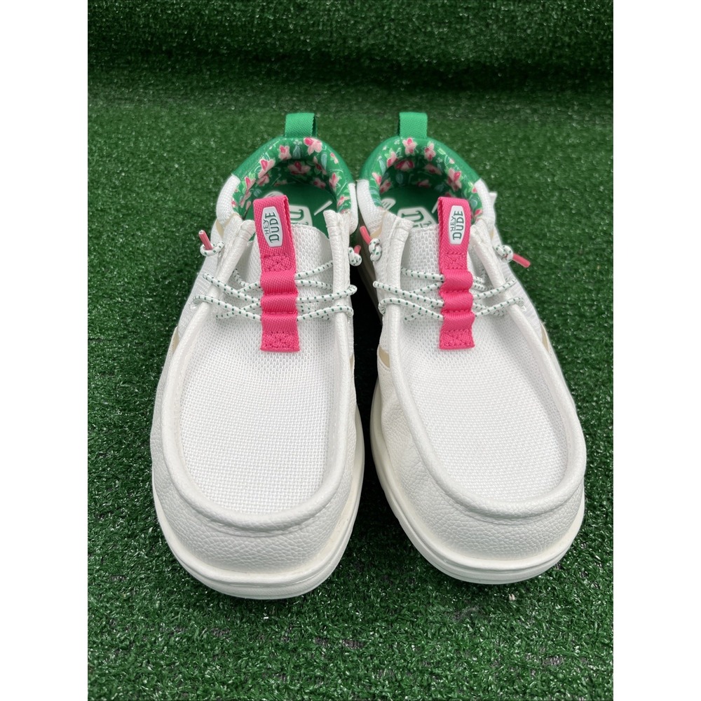 Hey Dude Wally Golf Azalea Snow White Shoes Mens Size 9 New Without Tags